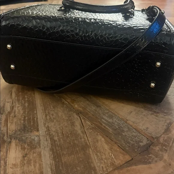 Brahmin Black Textured Satchel - Picture 3 of 4